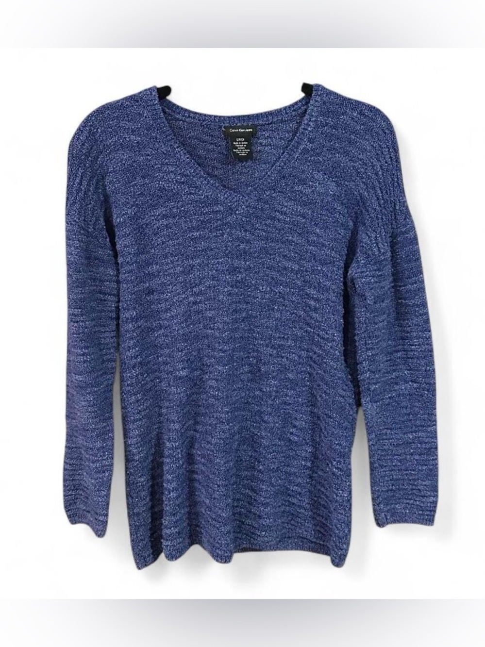 Light-Weight‎ Blue Hues V-Neck Sweater Size Small